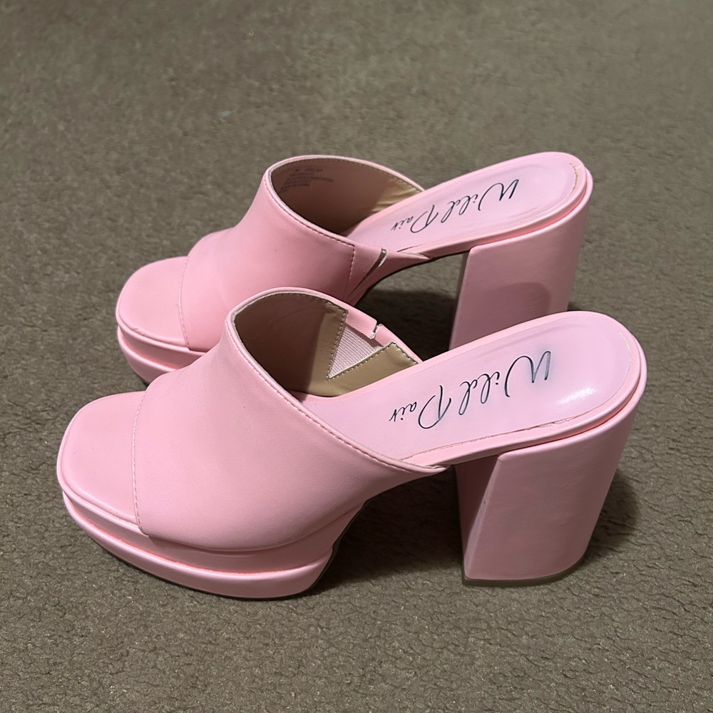 Wild Pair Ofelia Double Platform Slip On Sandals